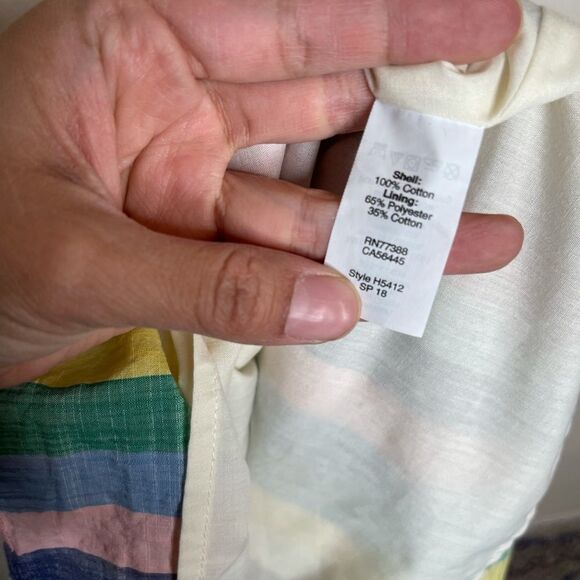 J crew rainbow stripe off the shoulder mini dress‎ - Picture 7 of 7